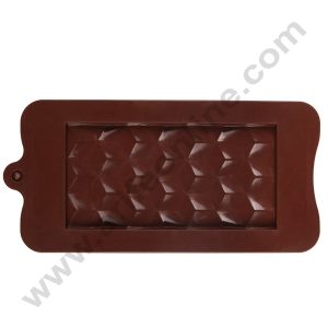 Cake Decor 1 Cavity Cube Diamond Bar Shape Silicone Chocolate Mold ( SBCM-704 )