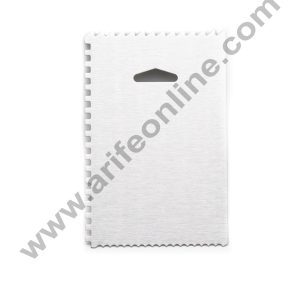 Cake Decor 1 Pcs Aluminum Patterned Side Scraper Polisher Scraper Pastry Icing Comb For Cakes For Baking SBAS-0002