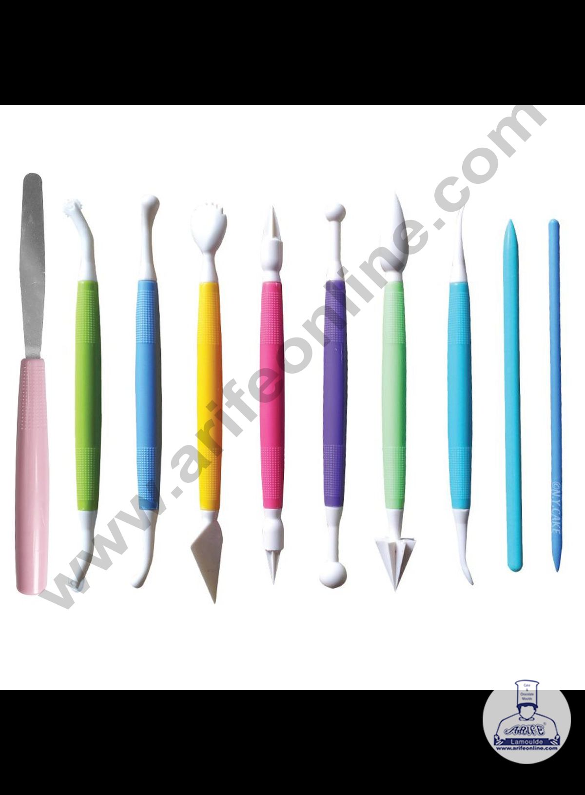 Cake Decor 10 Pieces Fondant And Gum paste Modeling Tool Set Fondant Clay Cutter Carve Pen Mould Mold Tool
