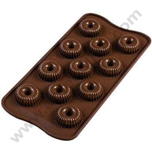 Cake Decor 11 Cavity Choco Crown Shape 3D Silicone Chocolate Mold ( SBCM-710 )