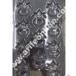 Cake Decor 11 Cavity Diwali Kalash Mould PVC Chocolate mould (10 pcs pack)
