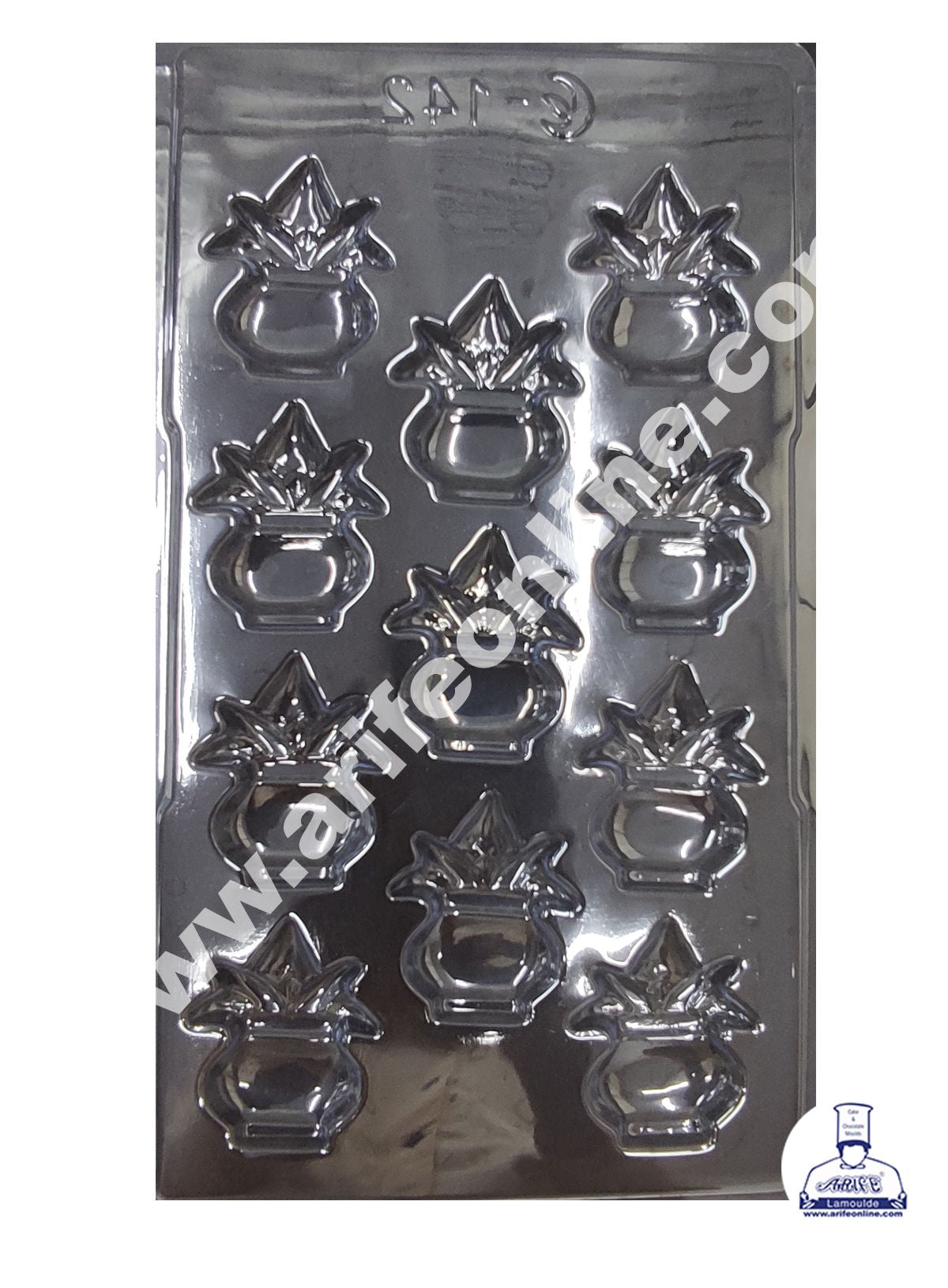 Cake Decor 11 Cavity Diwali Kalash Mould PVC Chocolate mould (10 pcs pack)