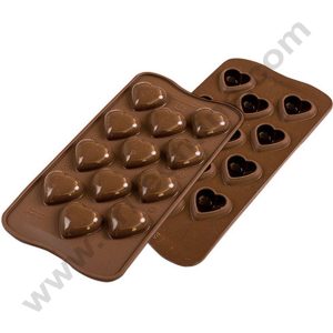 Cake Decor 12 Cavity My Love Heart Shape 3D Silicone Chocolate Mold ( SBCM-709 )