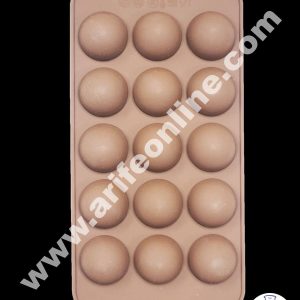 Cake Decor 15 Cavity Ball Shape Silicone Chocolate Mould ( SBCM-684 )
