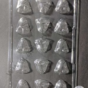CAKE DECOR™ 15 Cavity Christmas Bell Shape Mould PVC Chocolate mould (10 pcs pack) EM-157