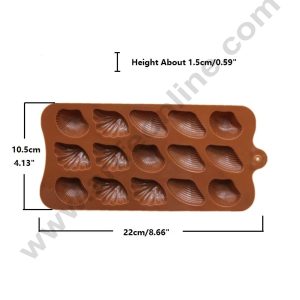 Cake Decor 15 Cavity Mix Sea Shells Shape Silicone Chocolate Mould