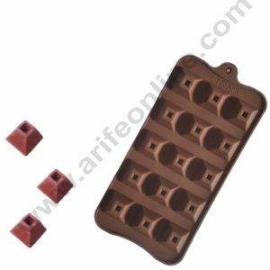 Cake Decor 15 Cavity Pyramid Shape Silicone Chocolate Mould