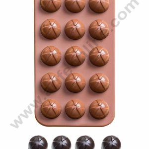 Cake Decor 15 Cavity Round Cuts Shape Silicone Chocolate Mould