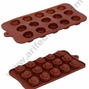 Cake Decor 15 Cavity Semi Round Silicone Chocolate Mould