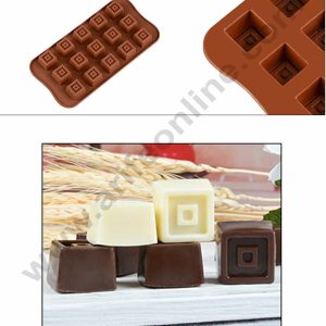 Cake Decor 15 Cavity Square Silicone Chocolate Mould