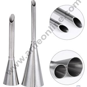 Cake Decor 2 Pcs Filling Nozzle Puff Special Nozzle Set Pastry Tips Cupcake Cake Decorating Nozzle YG-41