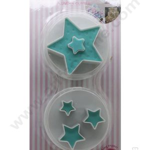 Cake Decor™ 2 pcs Star Shape Plunger Fondant Cutter (SBS-815)
