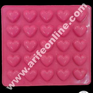 Cake Decor 25 Cavity Heart Shape Silicone Chocolate Mould ( SBCM-686 )