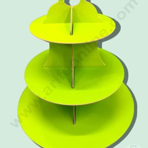 Cake Decorβ’ 3 Tier Cardboard Cupcake Stand - Plain Green ( SBCS-C-PGreen )