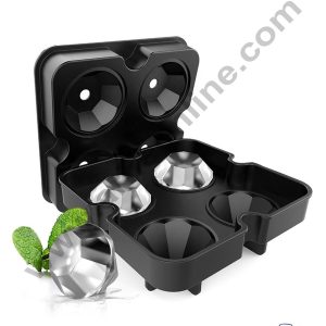Cake Decor 4 Cavity Diamond Shape Ice Cube Tray Silicone Ice Cube Maker SBSM-751