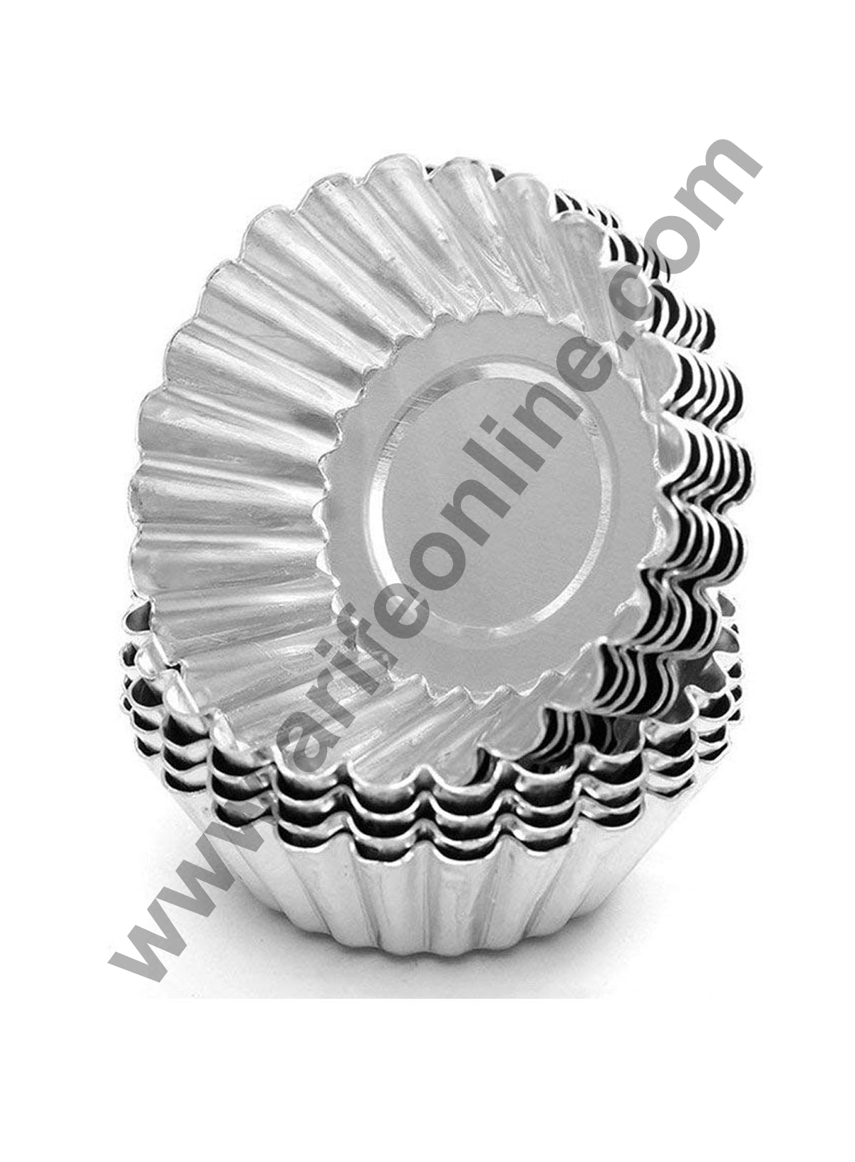 Cake Decor 4 Pcs Flower Shape Aluminum Egg Tart Pudding Mold Mini Cake Mold Muffin Cup Pan Cupcake Tins Baking Pastry Tools