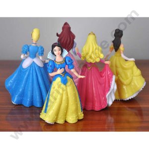 Cake Decor 5 Pcs Barbie Dolls Princess Toys Set for Cake Toppers