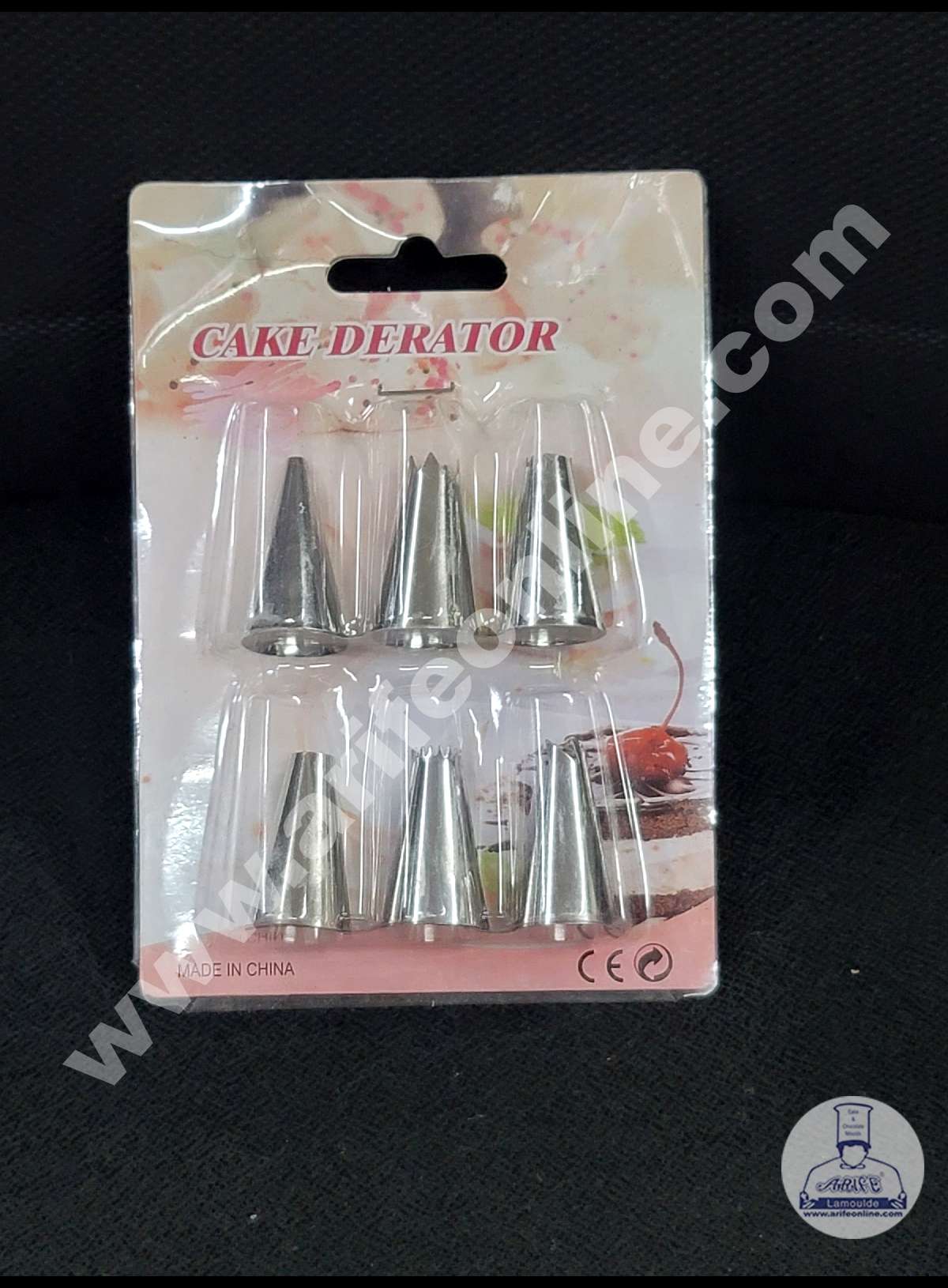 Cake Decor 6 Pcs Nozzle Set Pastry Tips Cupcake Cake Decorating Nozzle SBNO-120-1