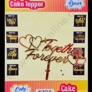 Cake Decor Acrylic Finishing Cake Topper - Together Forever (SBMT-838)