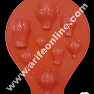 Cake Decor 8 Cavity Hot Air Balloon Shape Silicone Chocolate Mould ( SBCM-687 )