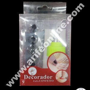 Cake Decor 9 Pcs Decorador Nozzle Set Pastry Tips Cupcake Cake Decorating Nozzle