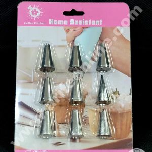 Cake Decor 9 Pcs Nozzle Set Pastry Tips Cupcake Cake Decorating Nozzle SBNO-134-1