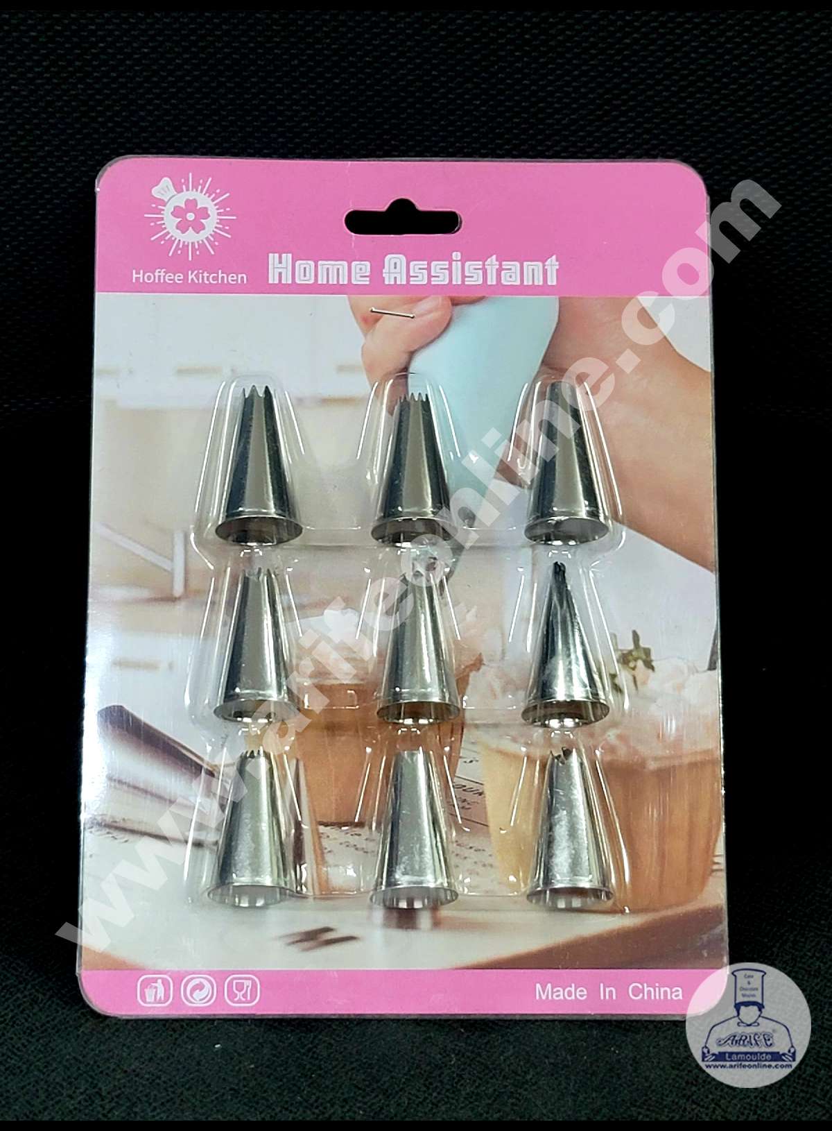 Cake Decor 9 Pcs Nozzle Set Pastry Tips Cupcake Cake Decorating Nozzle SBNO-134-1