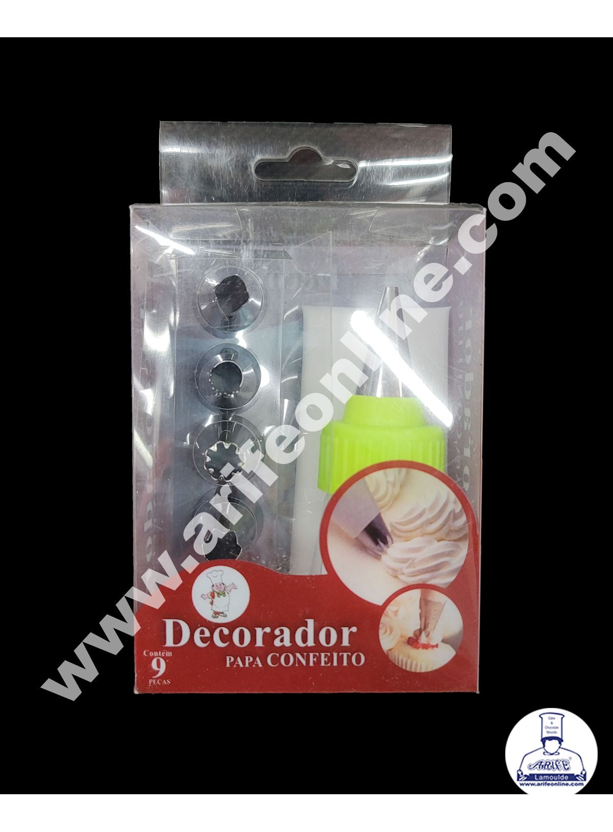 Cake Decor 9 Pcs Decorador Nozzle Set Pastry Tips Cupcake Cake Decorating Nozzle