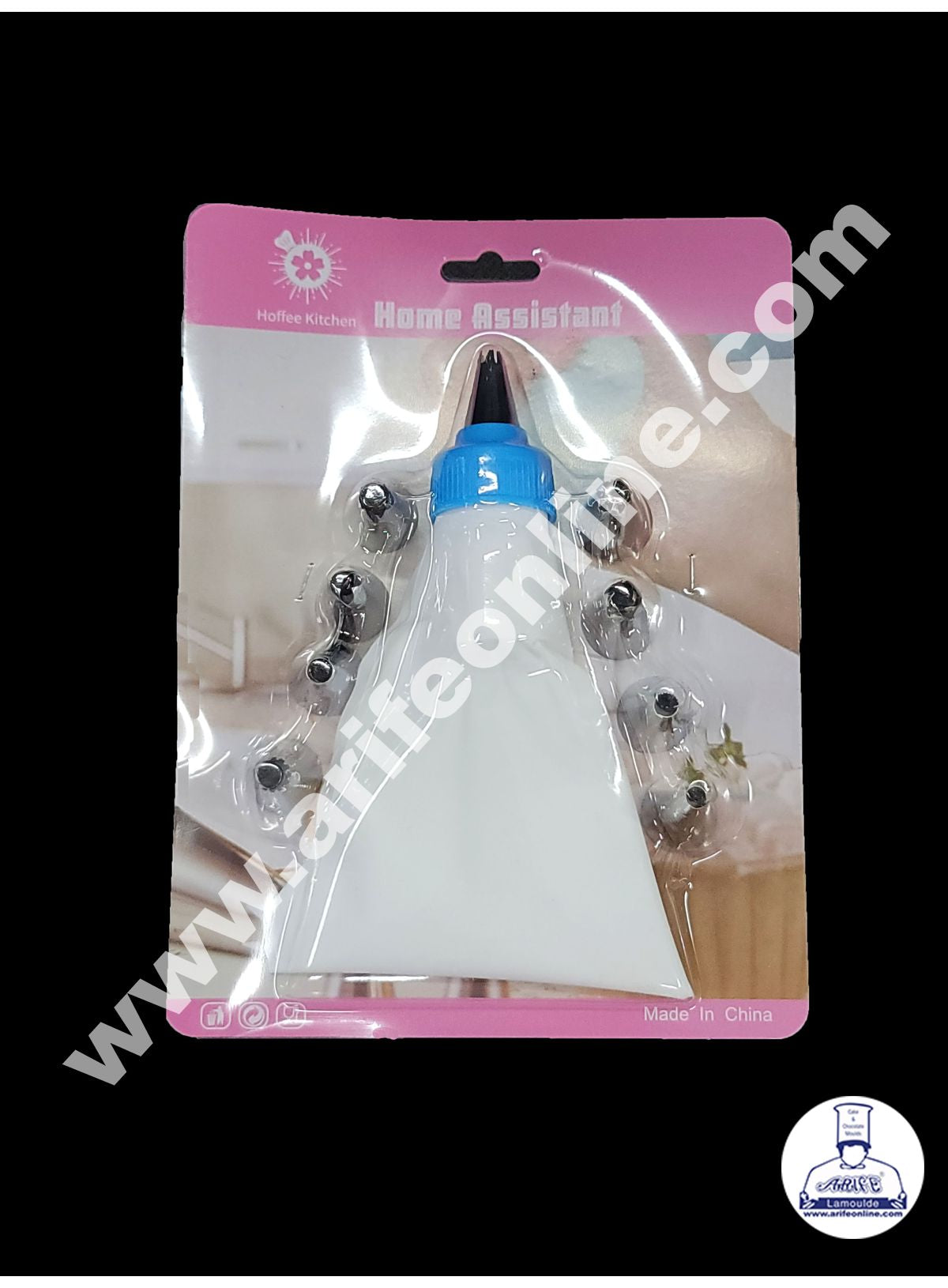 Cake Decor 9 Pcs Nozzle, 1 Coupler & 1 Piping Bag Set Pastry Tips Cupcake Cake Decorating Nozzle