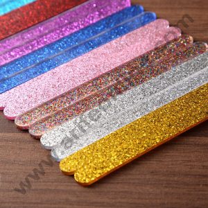 Cake Decor Acrylic Glitter Ice Cream Sticks For Cakesicle Popsicle and Candy - Multicolor ( 10pcs )