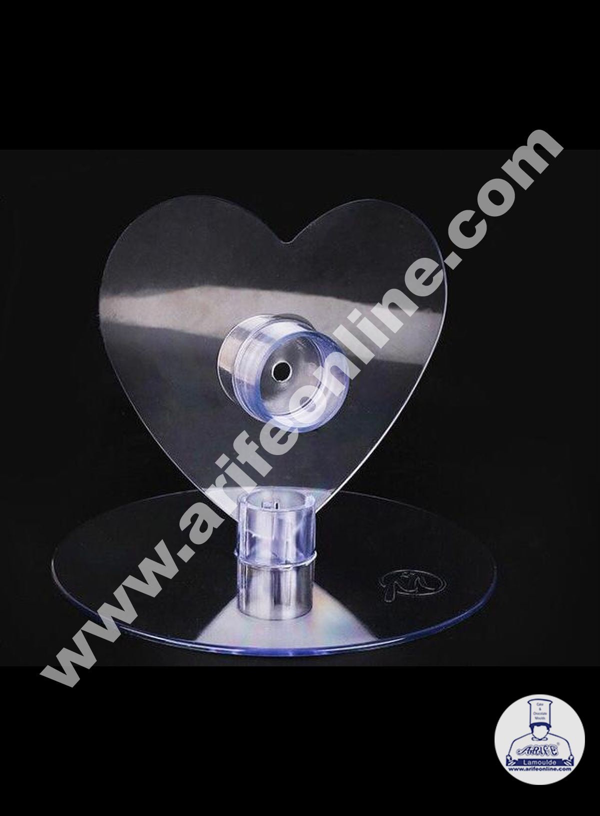 Cake Decor Acrylic Standing Heart Cake Stand Vertical Heart Stand