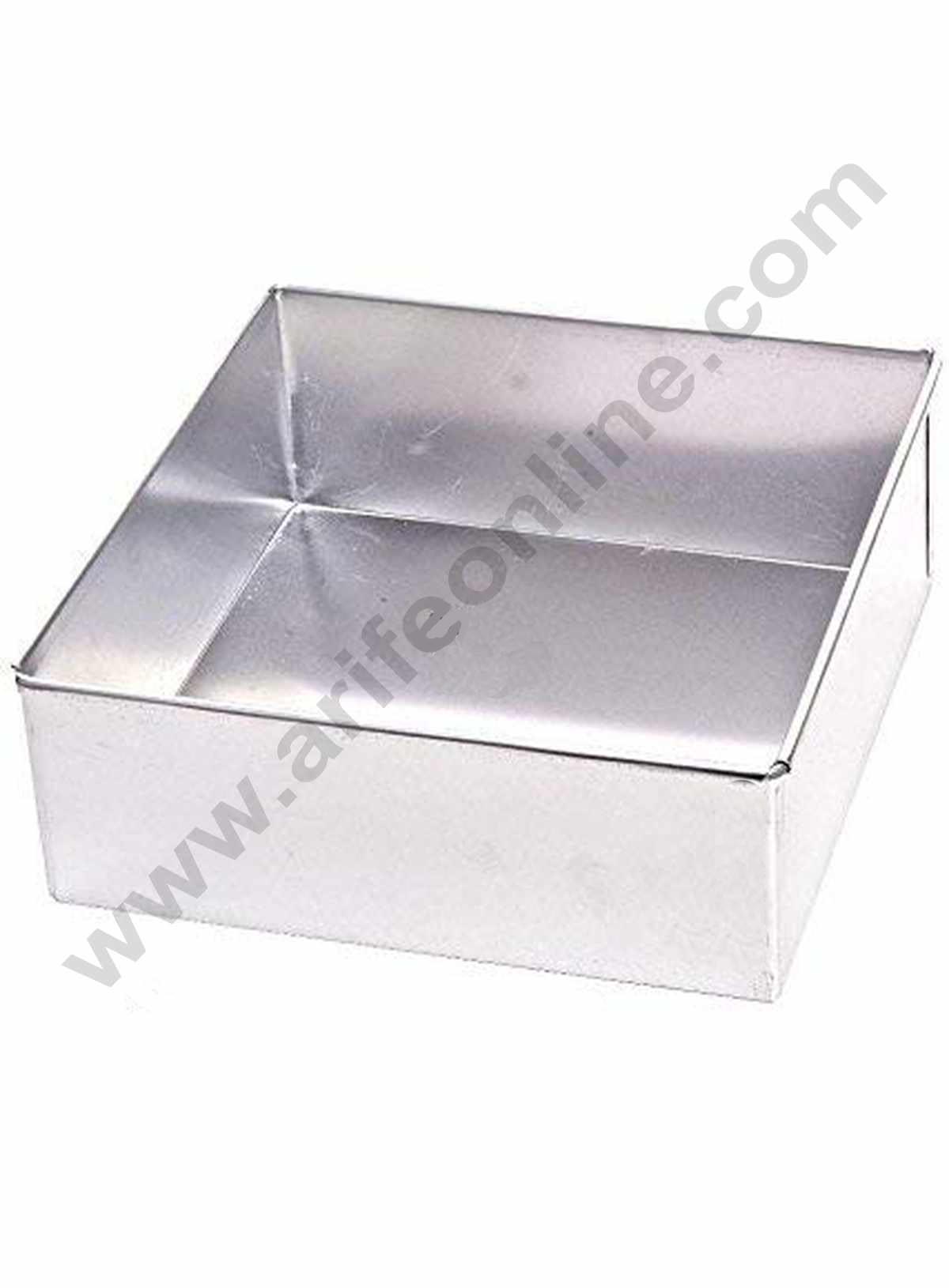 Cake Decor Aluminum Square Cake Mould - 8 in x 2.5 in