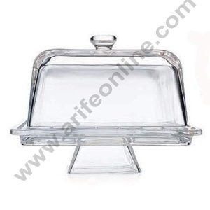 Cake Decor Amazing Cake Stand Multifunctional Cake and Salad Server with 5 Compartment Tray or Center Dip Bowl Square