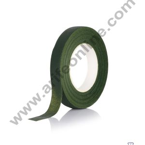 Cake Decor Artificial Flower Floral Tape Stamen Wrapping Florist Tape Self-Adhesive Bouquet Floral Stem Tape - Dark Green