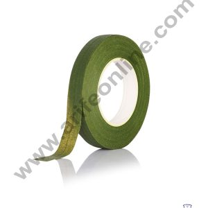 Cake Decor Artificial Flower Floral Tape Stamen Wrapping Florist Tape Self-Adhesive Bouquet Floral Stem Tape - Green