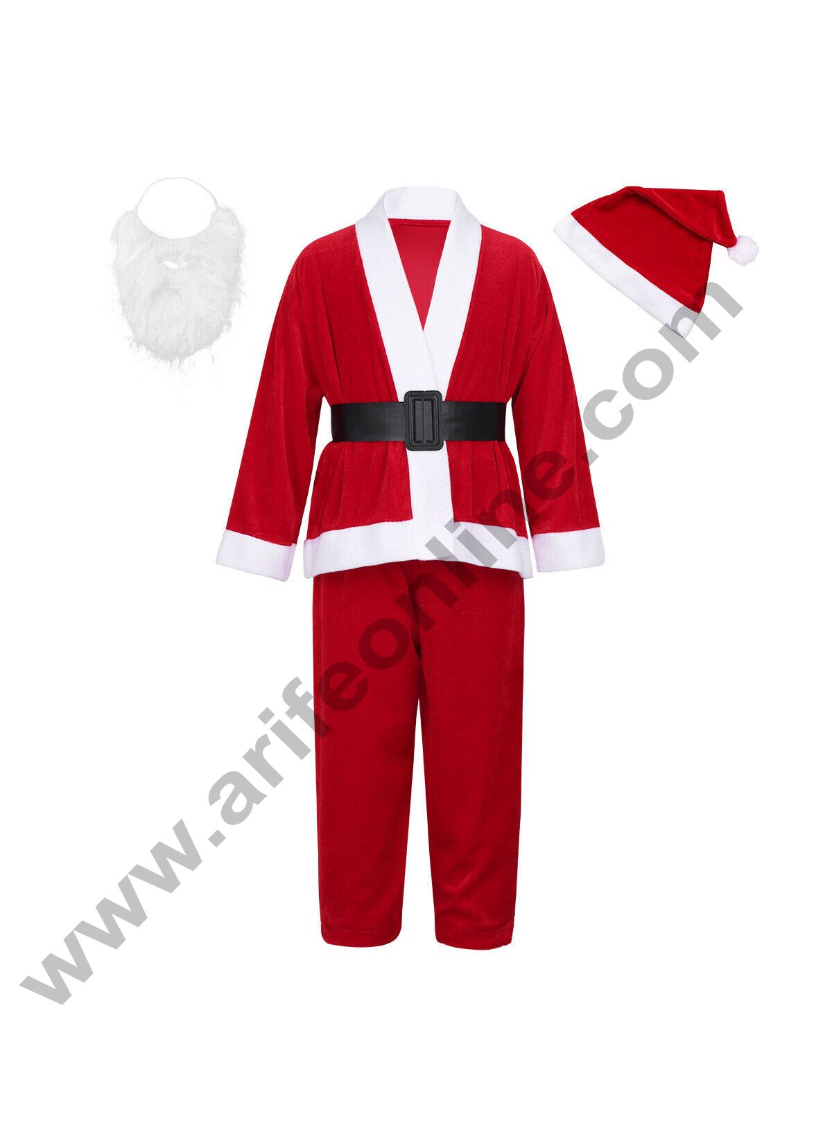 Cake Decor Children's Santa Suit Christmas Child Santa Claus Kids Costume Xmas Party 6 to 8 Years