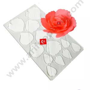 Cake Decor Flower Making Chocolate Stencil Mould with new Flower Arts - Peony (SBTXF-007)