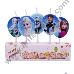 Cake Decor Frozen Theme Mini Candle for Birthday Party Decoration for Cake and Cupcake ( Set of 5 Pc )