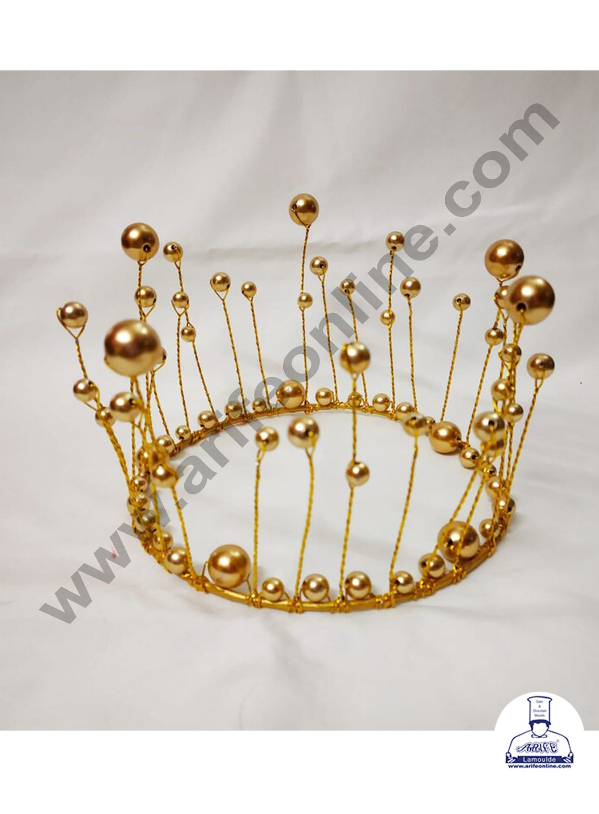 Cake Decor Golden Crown Cake Topper Wedding, Birthday Cake Decoration For King, Queen, Prince And Princess Party Wedding Hair Accessories Decoration