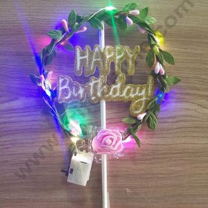 Cake Decor LED Cake Topper Happy Birthday