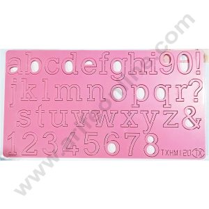 Cake Decor Lowercase Alphabet and Number Shape Acrylic DIY Stamp Embossed Fondant Cake Decorating TXHMI-20