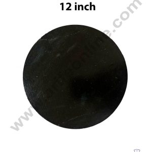 Cake Decor MDF Cake Base 10 Pieces Round - Black Color - 12 inch