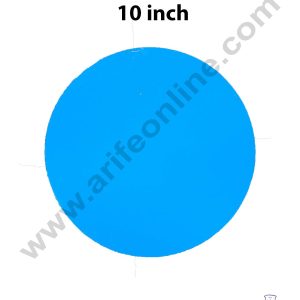 Cake Decor MDF Cake Base 10 Pieces Round - Blue Color - 10 inch