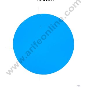 Cake Decor MDF Cake Base 10 Pieces Round - Blue Color - 14 inch