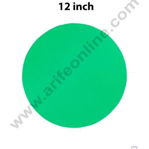 Cake Decor MDF Cake Base 10 Pieces Round - Green Color - 12 inch