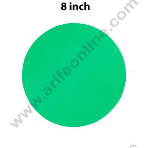 Cake Decor MDF Cake Base 10 Pieces Round - Green Color - 8 inch