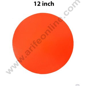 Cake Decor MDF Cake Base 10 Pieces Round - Red Color - 12 inch