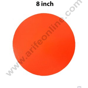 Cake Decor MDF Cake Base 10 Pieces Round - Red Color - 8 inch