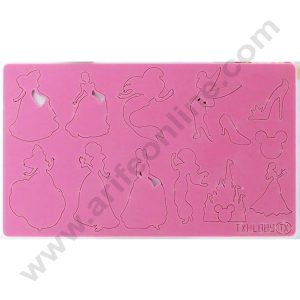 Cake Decor Mermaid Barbies and Fairy Shape Acrylic DIY Stamp Embossed Fondant Cake Decorating TXHMI-189