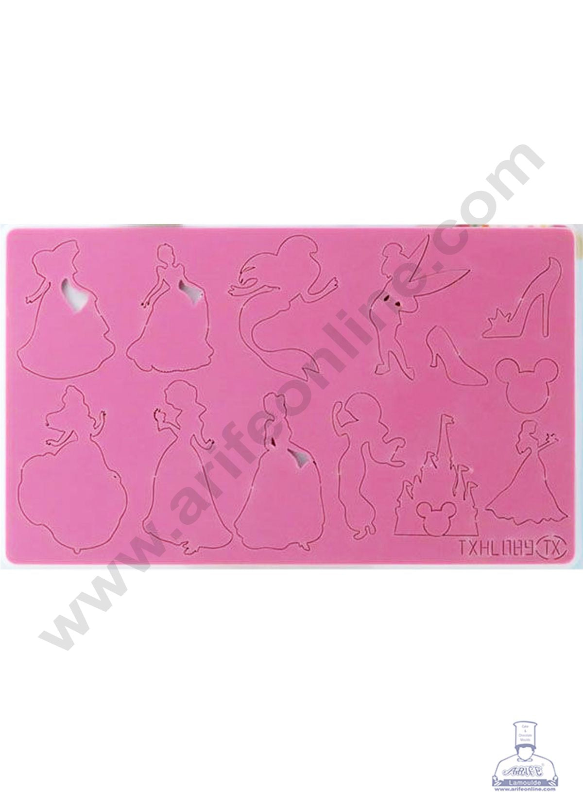 Cake Decor Mermaid Barbies and Fairy Shape Acrylic DIY Stamp Embossed Fondant Cake Decorating TXHMI-189